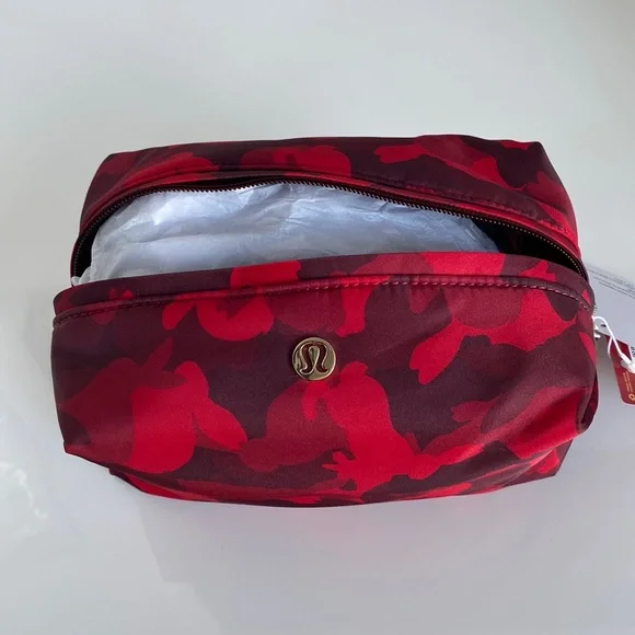 SOLD Lululemon New Year Feeling Ready Pouch Rabbit All Over Print Red Multi NWT - Picture 13 of 16